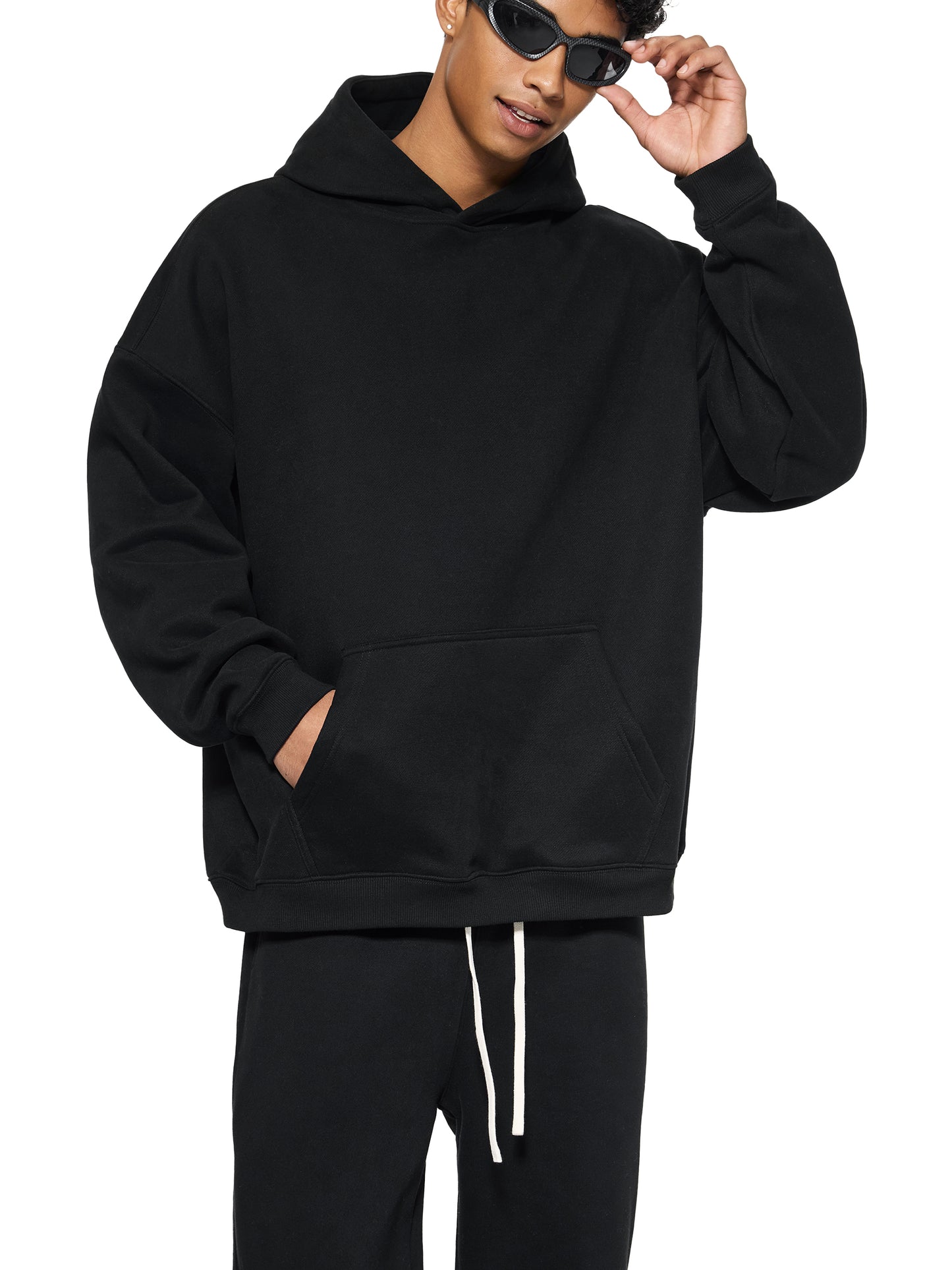 Luck Runs Out Oversize Fleeced Hoodie